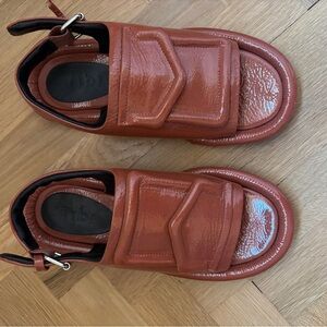 Tibi Brown Beryen Sandals